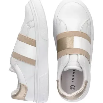 Dámská sportovní obuv Dámské sportovní boty W T3A4-32155-1383X048Bílá se zlatou - Tommy Hilfiger bílo-zlatá 35