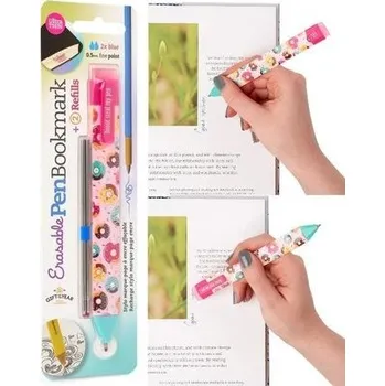 Set školních potřeb Pen Boomkark zakładka długopis - Pączki + wkłady