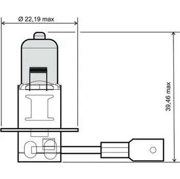 Osvětlení pro motocykl RMS Přední světlo 246510041 H3 12V 55W