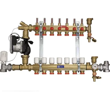 rozdělovač topení GIACOMINI Směšovací rozdělovač R557FS-W s čerpadlem 1" x 18 / 11 - skříně D (R557FSY11)