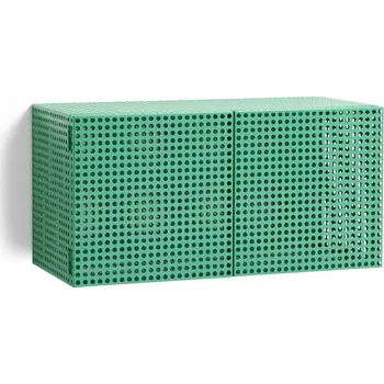 Komoda HAY Komoda Perforated Cabinet Wall Small, soft jade
