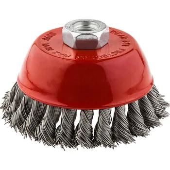 Příslušenství k brusce GRAPHITE Kotouč copánkový 100mm, miskový, nerez, M14