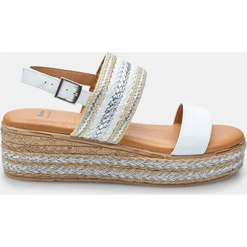 Dámské sandále Baťa dámské letní boho sandále na klínku bílé, vel. 38