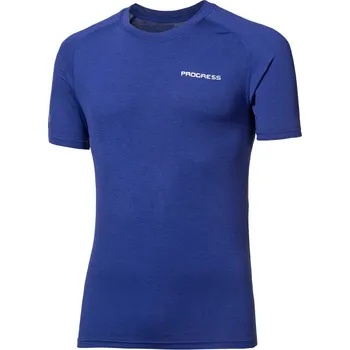 Pánská móda Progress E NKR pánské tričko krátký rukáv bambus tm.modrá 2021 Velikost: M