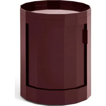 Noční stolek HAY Úložný stolek Facet Cabinet Low, burgundy