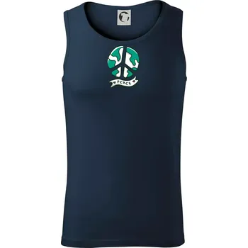 Planeta - Peace symbol - Tílko pánské Core - XL ( Námořní modrá (velmi tmavá - téměř černá) )
