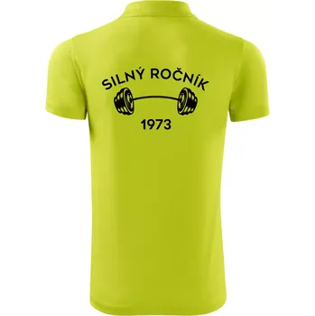 Pánská košile Silný ročník - Letopočet 1973 - Polokošile Victory sportovní (dresovina) - 2XL ( Limetková )