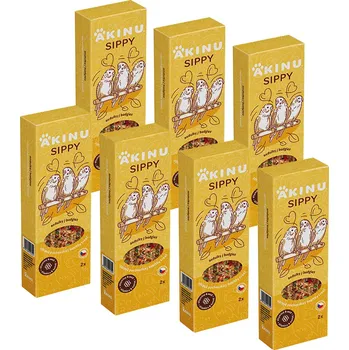 Krmivo pro ptáka Akinu SIPPY Vitamínovo - medová tyč doplňkové krmivo pro andulky 7 x 2 ks