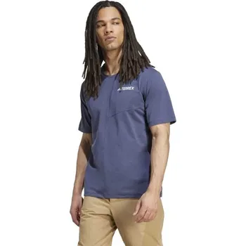 Pánské sportovní triko adidas TERREX MULTI TEE XL Modrá, Bílá