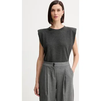 Dámská vesta Vesta Twinset dámská, šedá barva, 252TF3031 90X, vel. S