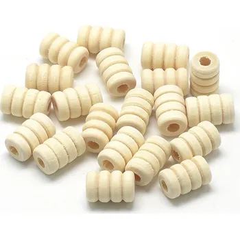 Dětské navlékací korálky Dřevěné korálky č.21 (14x9 mm)