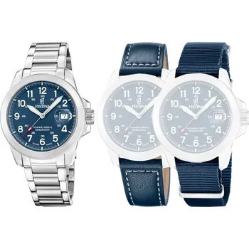 Hodinky Festina Swiss Made 20081/2 + náhradní řemínky + prodloužená záruka 5 let + 5 let na výměnu baterie zdarma + možnost výměny do 190 dní + zkrácení řemínku zdarma + doprava zdarma