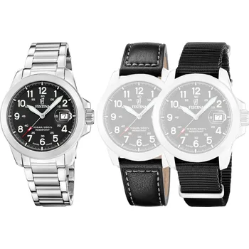 Hodinky Festina Swiss Made 20081/4 + náhradní řemínky + prodloužená záruka 5 let + 5 let na výměnu baterie zdarma + možnost výměny do 190 dní + zkrácení řemínku zdarma + doprava zdarma