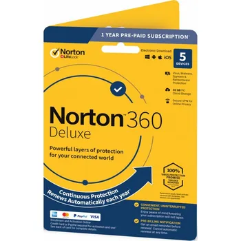 Antivir Norton 360 DELUXE - 5 zařízení