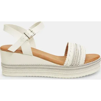 Dámské sandále Baťa dámské sandály na klínku bílé, vel. 38