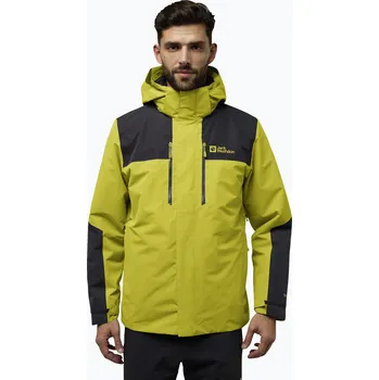 Pánská bunda Pánská bunda 3v1 Jack Wolfskin Jasper 3In1 chartreuse