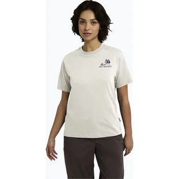 Dámské tričko Dámské tričko Jack Wolfskin Cadena tent cotton white