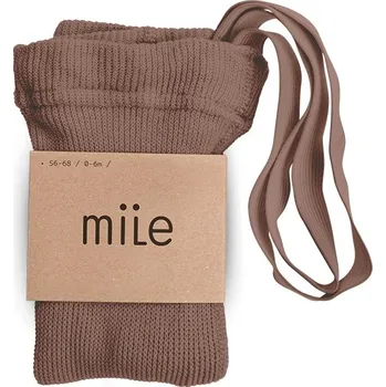 Dámské punčochy MILE Punčochy s kšandami oříškově hnědé Velikost (od výrobce): 86/92