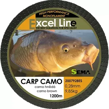 Sema Vlasec Carp Camo Brown 1200m 0,25mm 8,4kg (2007925ES)