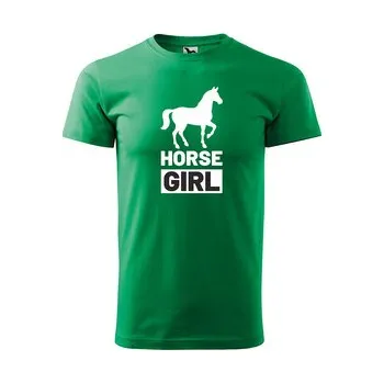 Pánské tričko Tričko s potiskem Horse girl: zelené 2XL