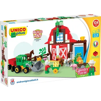ostatní stavebnice Stavebnice Unico Plus Farma 104 ks Androni 8557-0002