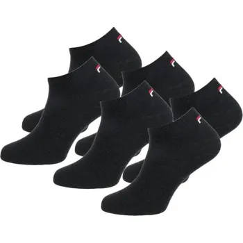 Pánské ponožky Ponožky FILA Sneaker Sock 6-pack Unisex black 39-42