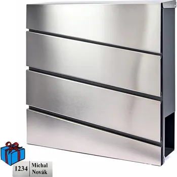 Železářství D3644 poštovní schránka nerez / antracit Antracit