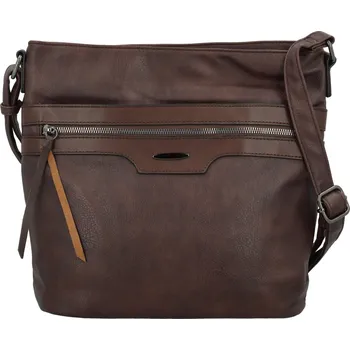 Kabelka Trendy dámská koženková crossbody kabelka Hazel, coffee