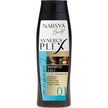 Šampon Arsy Cosmetics ARGAN + KERATIN SYNERGY PLEX šampon na vlasy 5v1, 450 ml