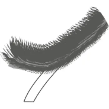 Nábytkové kování LAGUNA Kartáček boční protiprachový pro posuvné dveře k nalepení Barva kartáčku: Černá