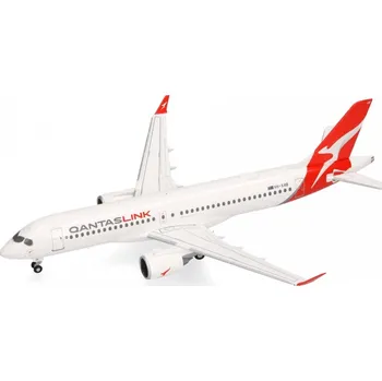 Plastikový model Herpa - Airbus A220-300 (BD-500-1A11), QantasLink "2010s, Koala", Austrálie, 1/200
