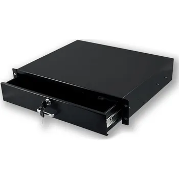 Notebook Xtendlan Zásuvka na věci, 2U do police, hloubka 350mm ZASUV2U-BLACK