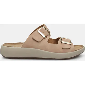 Dámské sandále Baťa dámské kožené footbed pantofle béžové, vel. 36