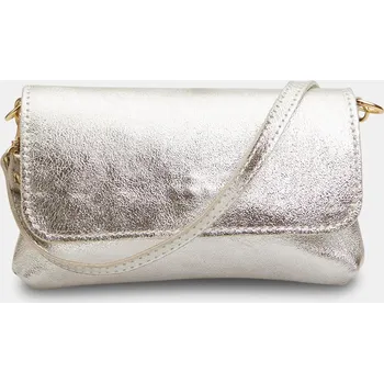 Kabelka Baťa kožená metalická crossbody kabelka