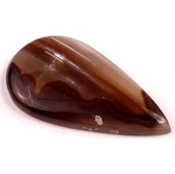 Přírodní kámen Kabošon Achát Botswana č.1522 (50x27x6mm)