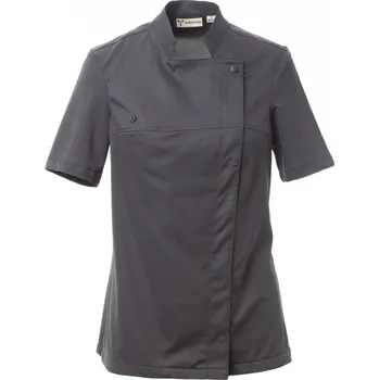 Gastro oděv Payperwear Rondon pro kuchaře se stojáčkem STARLIGHT ULTRAMESH LADY TWILL, krátký rukáv, železná šedá Velikost: S