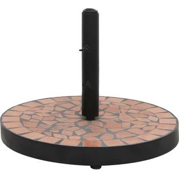 Stojan na slunečník Základna na slunečník terakotová kulatá 12 kg IM_362219