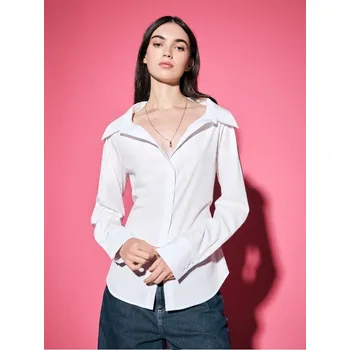 Dámská móda Košile s dlouhým rukávem - XS - House - bílý - 580HG-00X