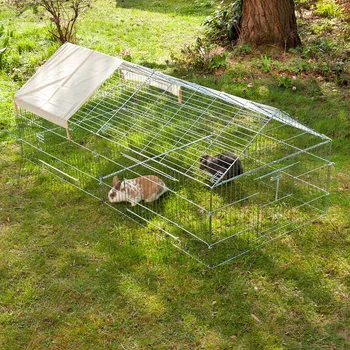 Chov hospodářského zvířete Kerbl výběh Luxus 4-hranný se špičatou střechou