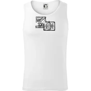 Moje zbraně - Geometrie - matematika - Tílko pánské Core - 2XL ( Bílá )