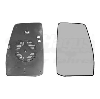 Autosklo Sklo do zrcátka, vnější zrcátko VAN WEZEL 1987832