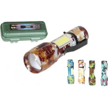 USB svítilna se zoomem maskáčová