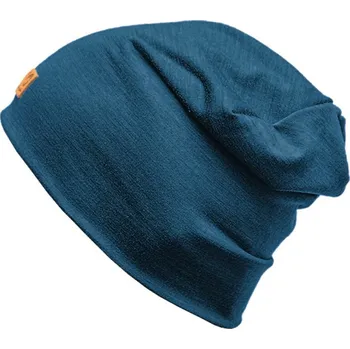 Pokrývka hlavy Progress MW FREEBEANIE merino čepice petrol melír Velikost: uni