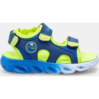 Dívčí sandály Bubblegummers dětské svítící sportovní sandále modré, vel. 28