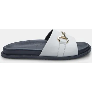 Dámské pantofle Baťa dámské kožené letní pantofle bílé, vel. 37