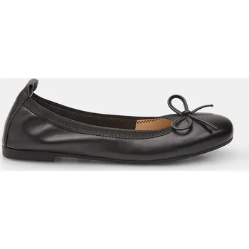 Dámské baleríny Baťa kožené dámské baleríny černé, vel. 37