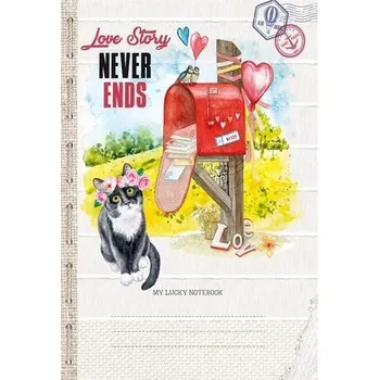 Set školních potřeb Notatnik ozdobny 145x197/80K kratka TW Kot