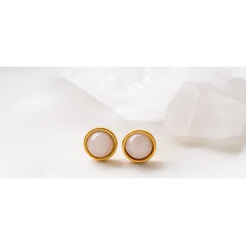 Náušnice Náušnice vesmír - růženín Barva: Zlatá