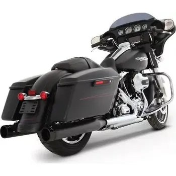 Výfuk pro motocykl Koncovky výfuku RINEHART RACING SLIP ON 4" pro HARLEY DAVIDSON FLHT/ FLHR/ FLHX/ FLTR rok 1999-2016 barva černá, zakončení barva černá