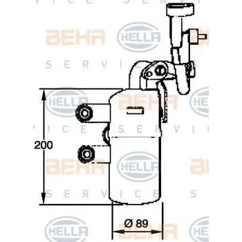 Sušič klimatizace BEHR HELLA SERVICE Vysoušeč klimatizace BHS 8FT 351 335-111